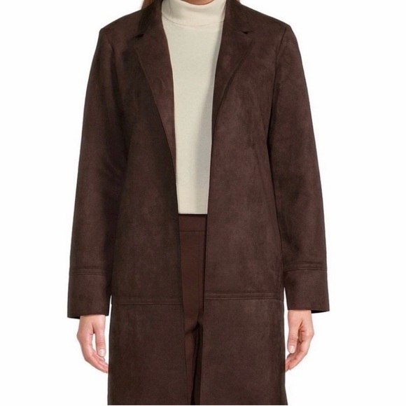 Preston & York Jackets & Blazers - NWT Preston & York Nathalie Suede
Dark Brown Trench Coat Size 8